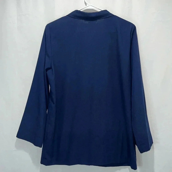 Imperfect vintage blazer women’s size 12p Sag Harbor lightweight blazer pockets - Picture 3 of 10